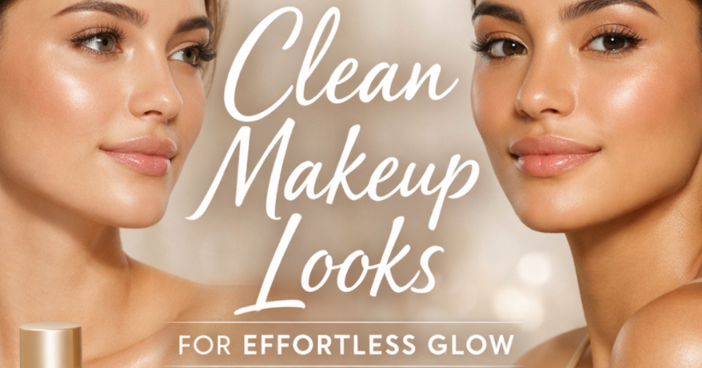 Clean makeup looks for effortless glow