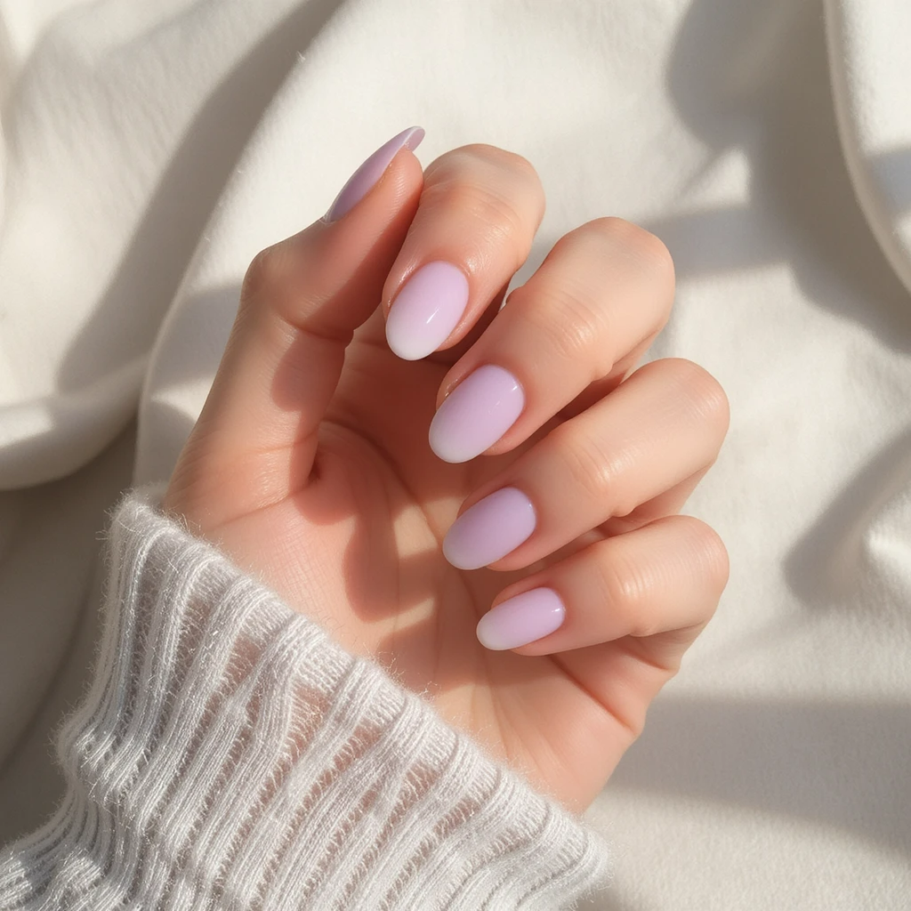 Soft Pastel Gradient short nails