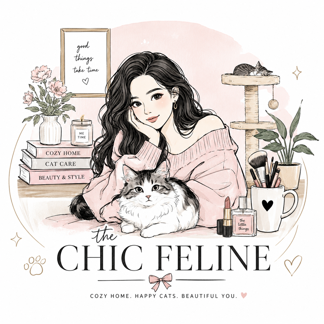Cozy moments with feline charm